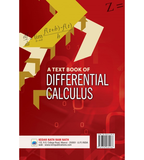 A Text Book of Differential Calculus (According to the New Education Policy (NEP)-2020)